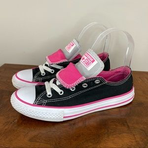 Converse Size 3 - Double Tongue Ox Sneaker Black